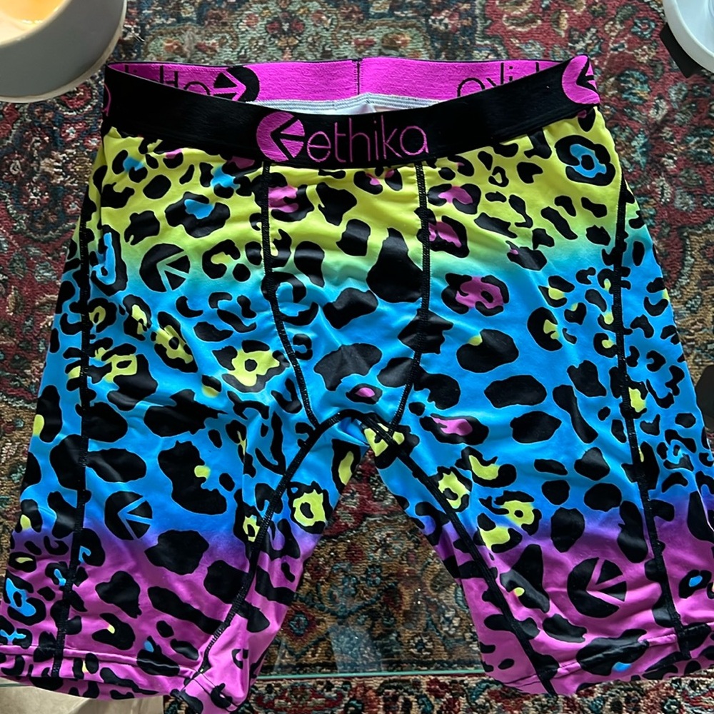 Ethika Cheetah Warp Print Boxer Briefs